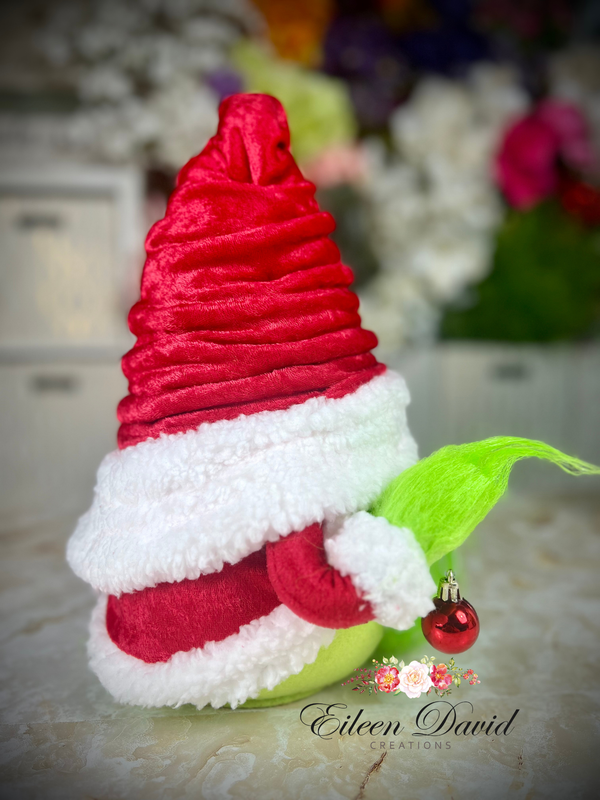 Green Santa Gnome