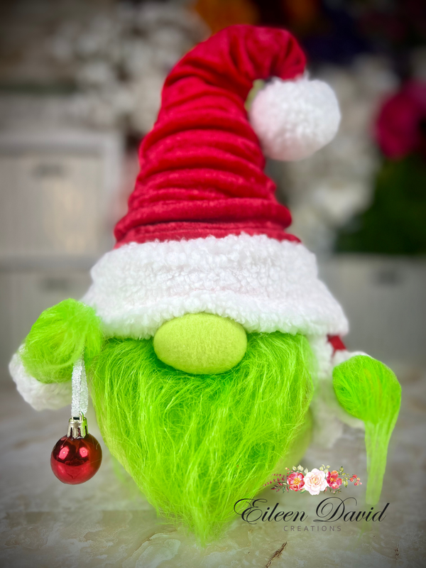 Green Santa Gnome