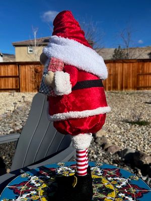 Standing Santa Gnome with Gifts