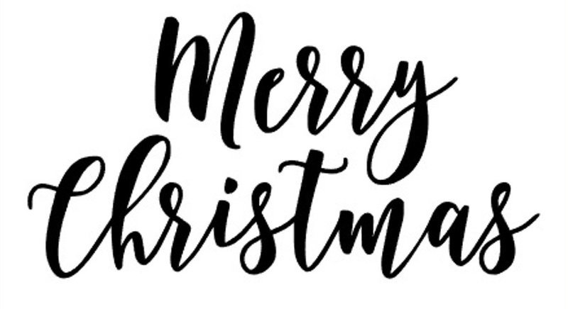 &quot;Merry Christmas&quot; Vinyl Decal