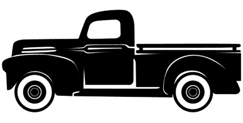 Black Truck - Left Facing