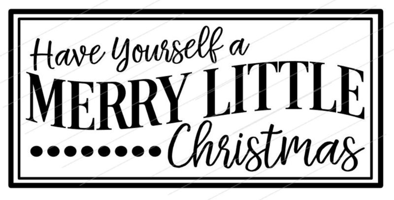 &quot;Have Yourself a Merry Little Christmas&quot; Vinyl Decal