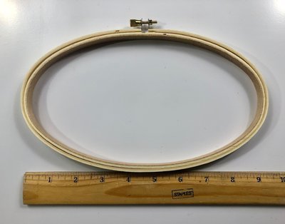 5&quot; X 9&quot; Oval Wood Embroidery Hoop