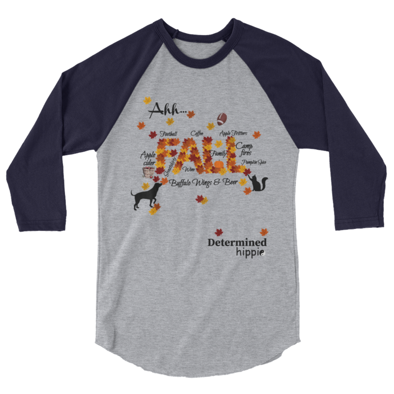 FALL 3/4 sleeve raglan shirt