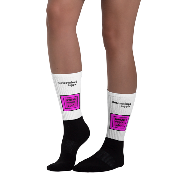 Spread Peace and Love Socks
