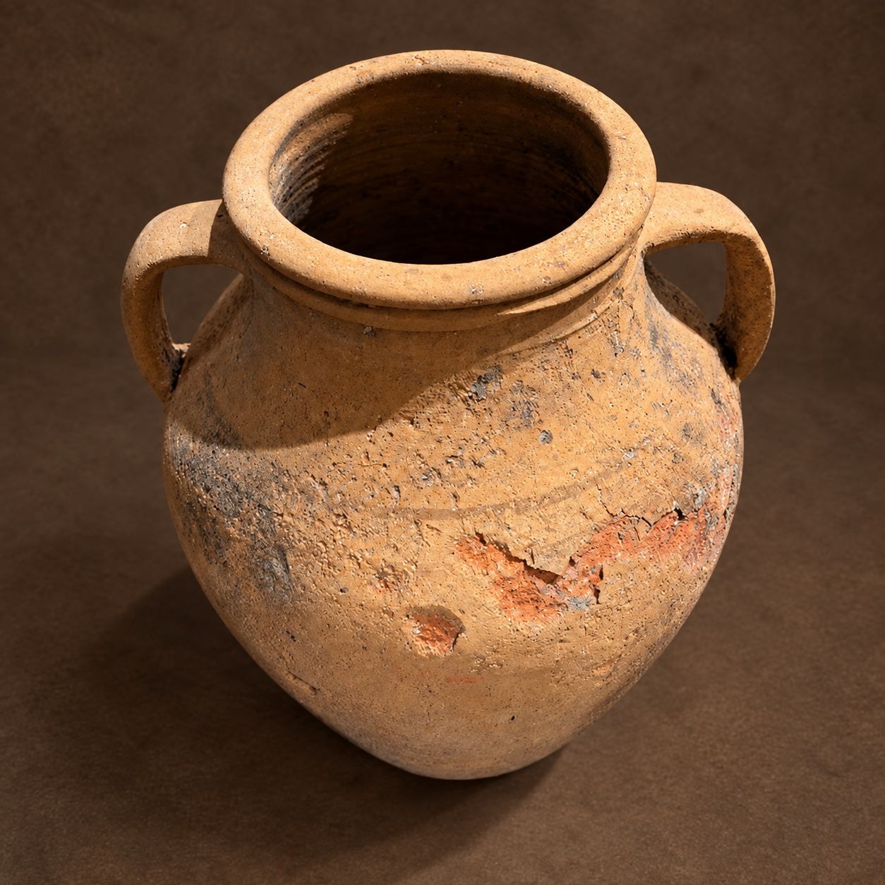 Medium Vintage Romanian Jar with Handles