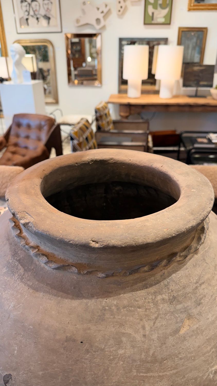 Large Hand Made Indonesian Clay Pot