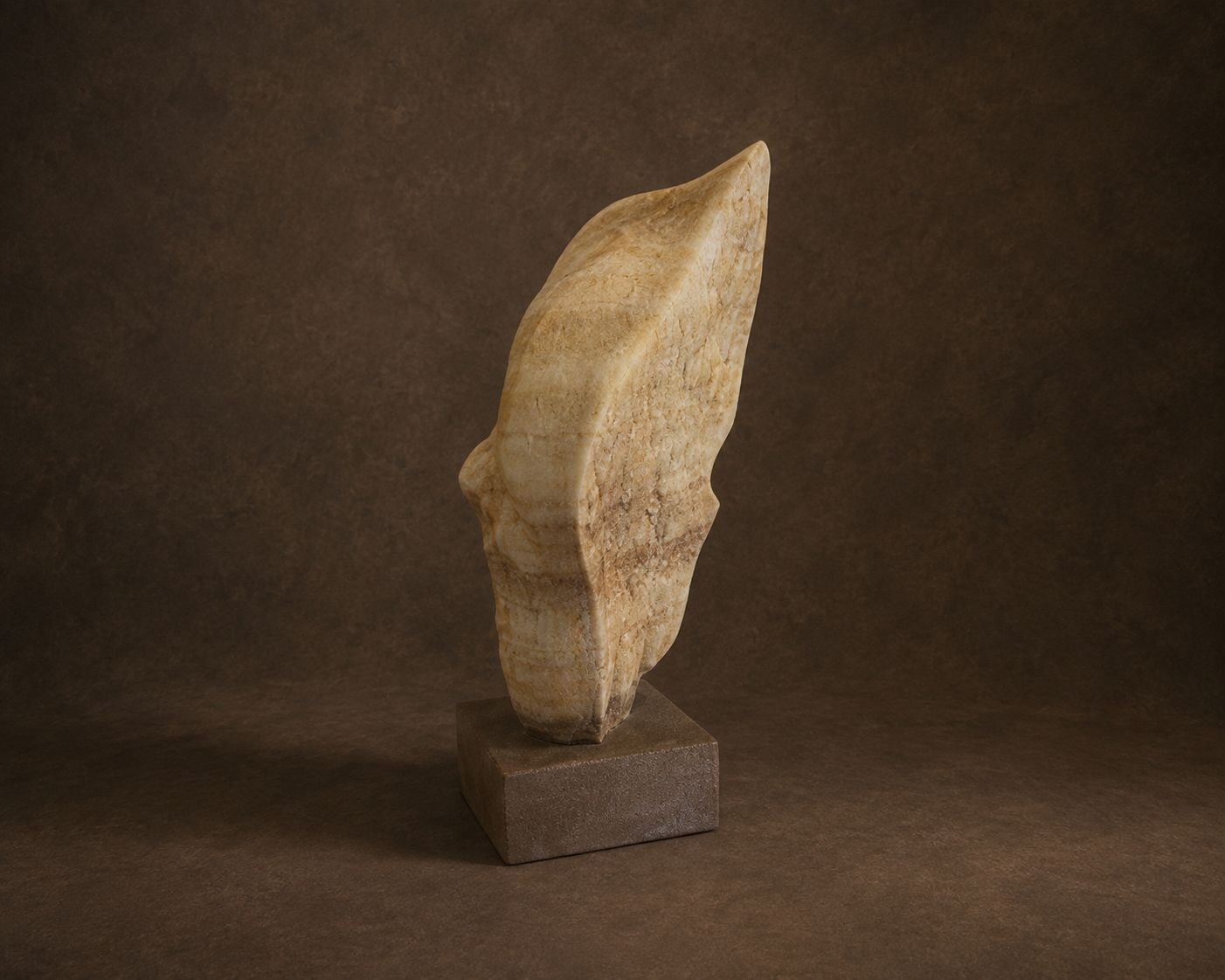 One of a Kind Exposed Alabaster Sculpture