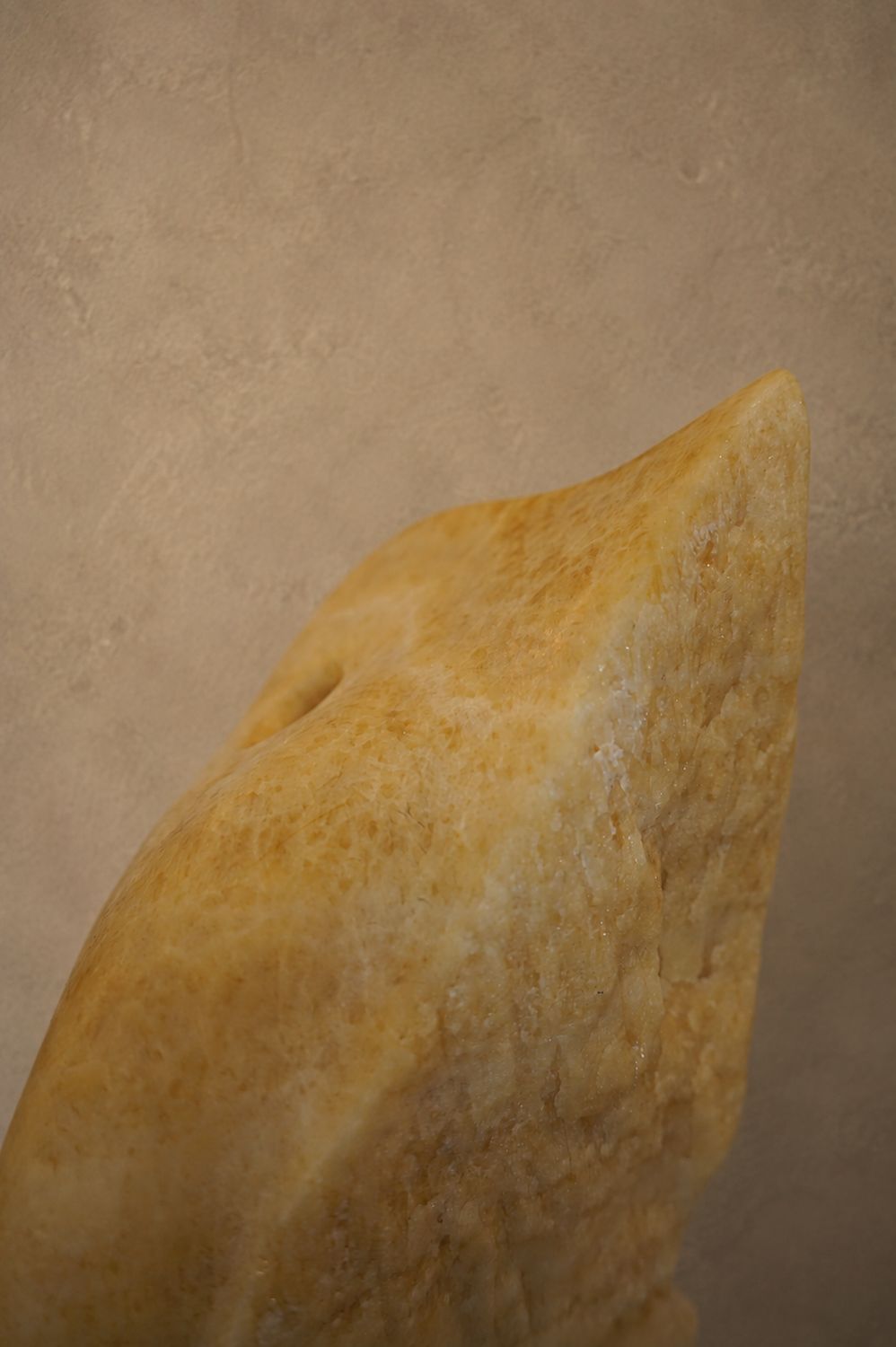 One of a Kind Exposed Alabaster Sculpture