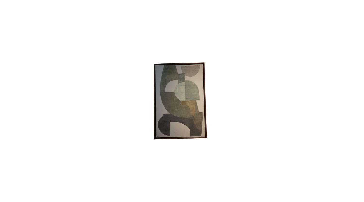 "Green Understory No. 2" Abstract Art by Jennifer Gibbs, 25 1/2" x 37 1/2"