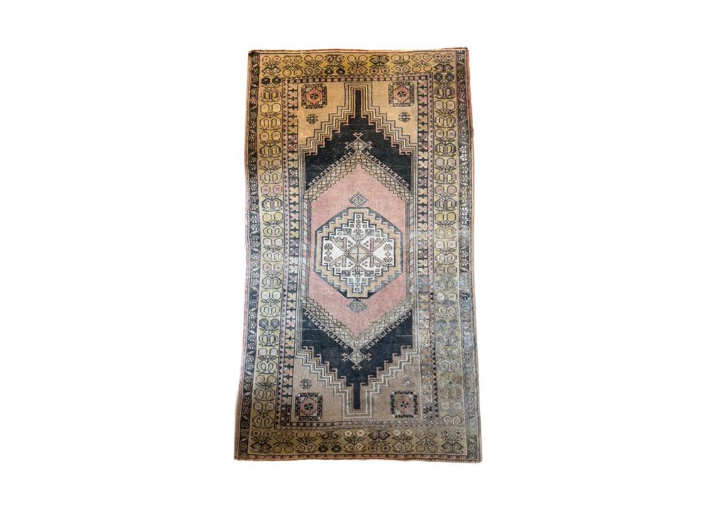 Oushak Design Rug, 6'9" x 3'10"
