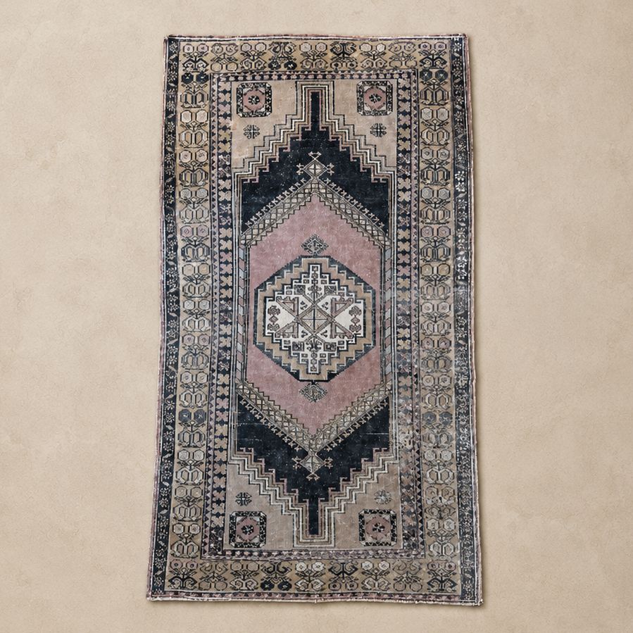 Oushak Design Rug, 6'9" x 3'10"