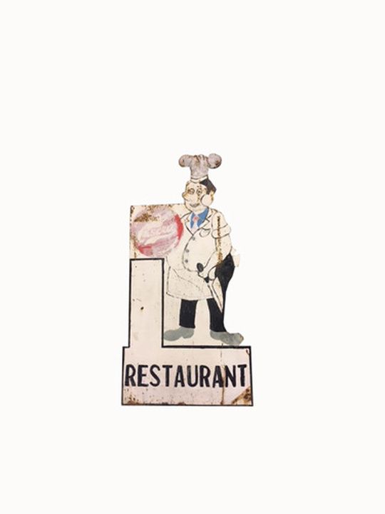Vintage Spanish Restaurant Sign