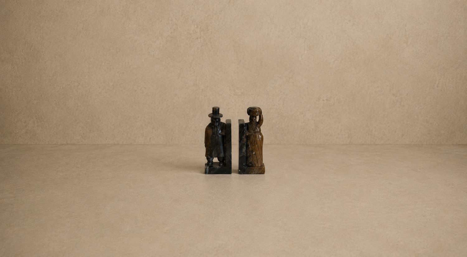 Vintage Stone Bookends