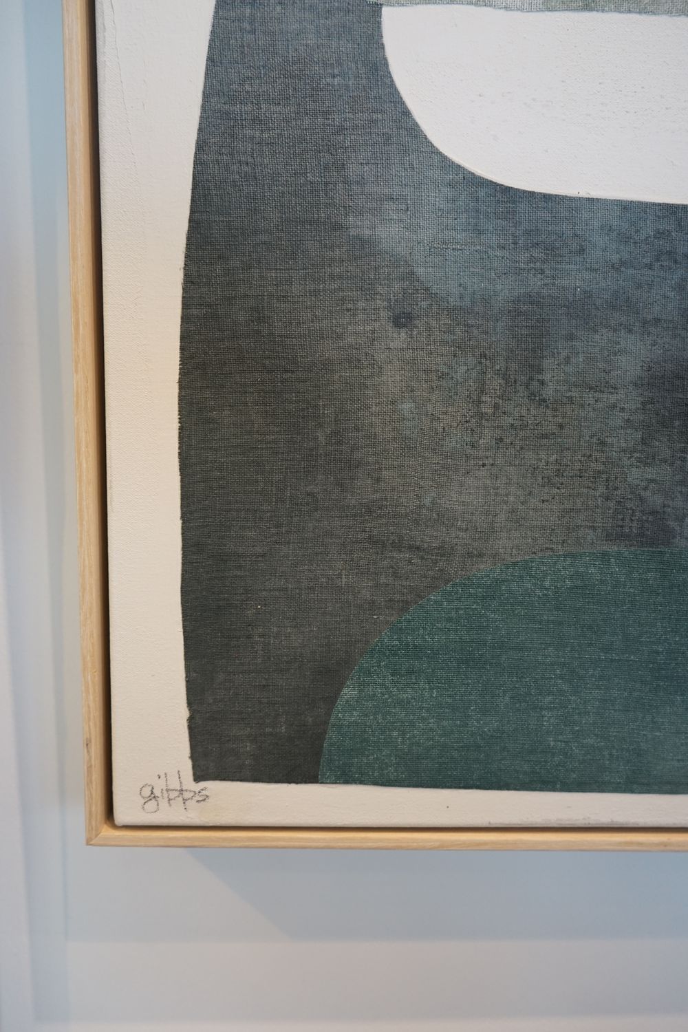 "Teal Drift No. 3" Abstract Art by Jennifer Gibbs