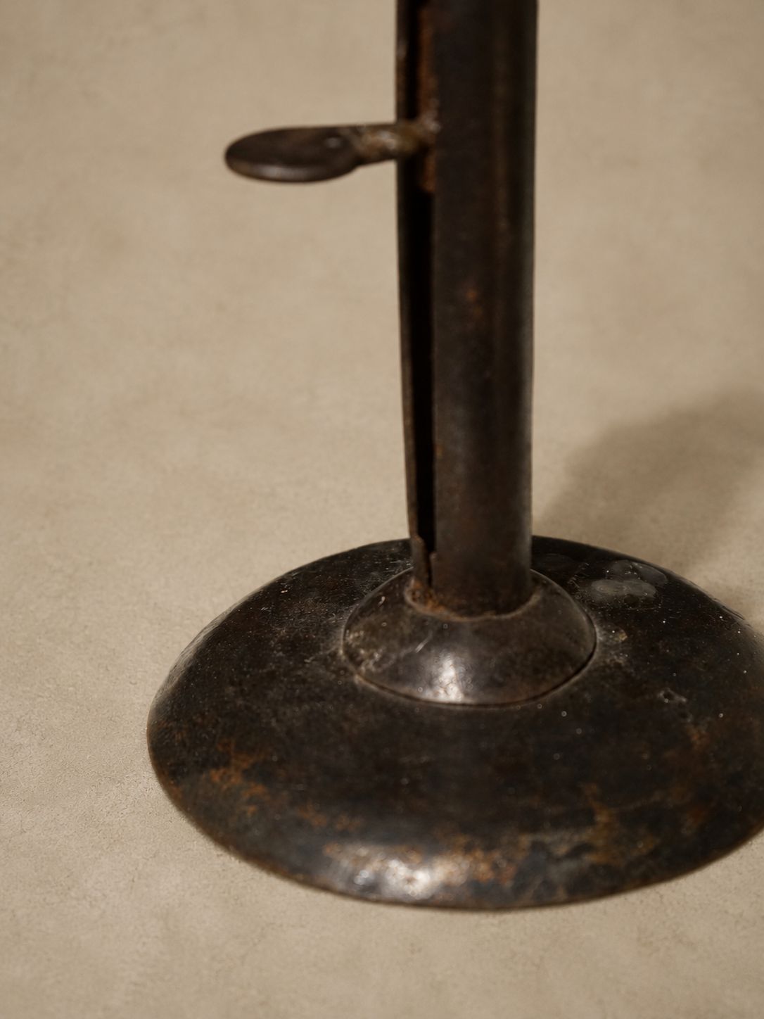 Set of 3 Very Old English Candlesticks