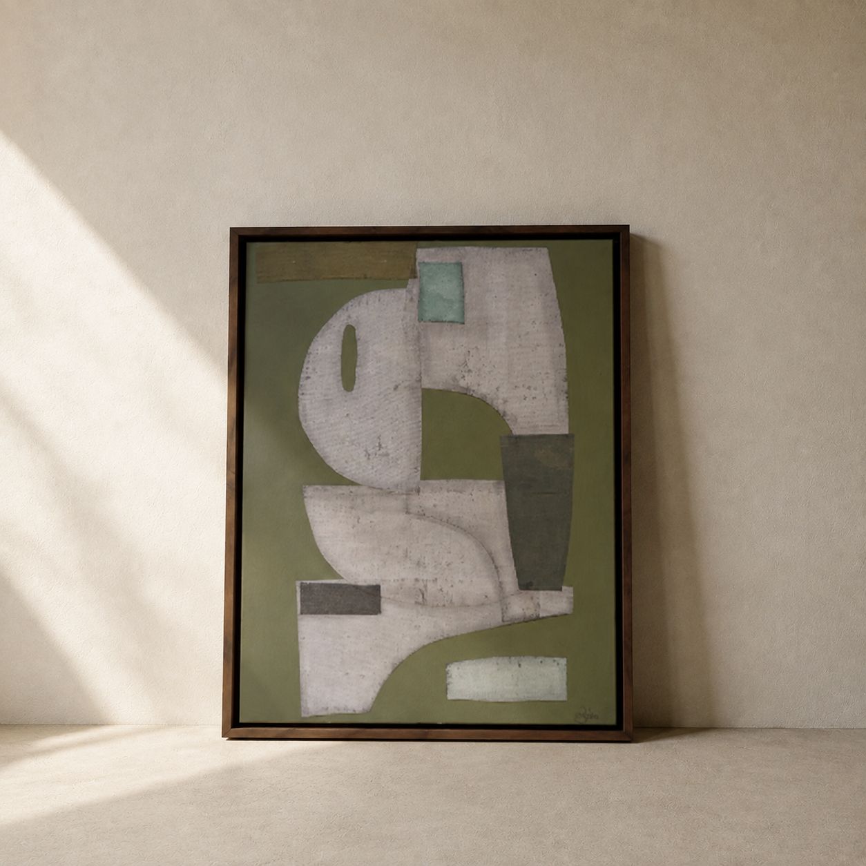 "Edamame No. 1" Abstract Art by Jennifer Gibbs