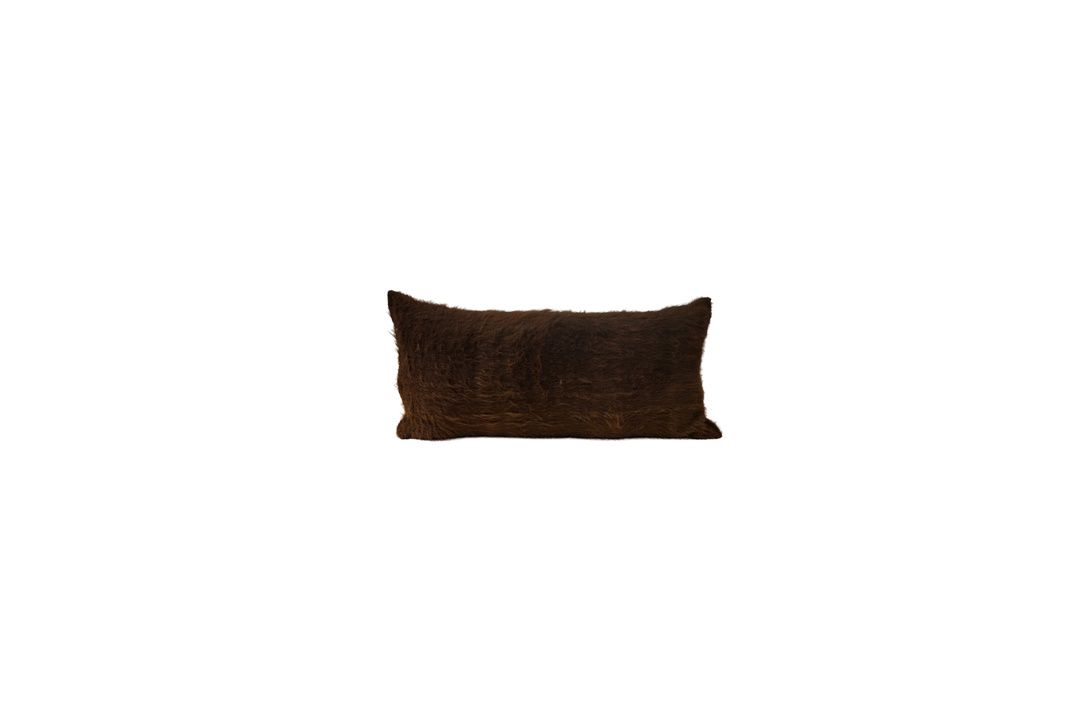 Llama Pillow in Chocolate, 18" x 36"
