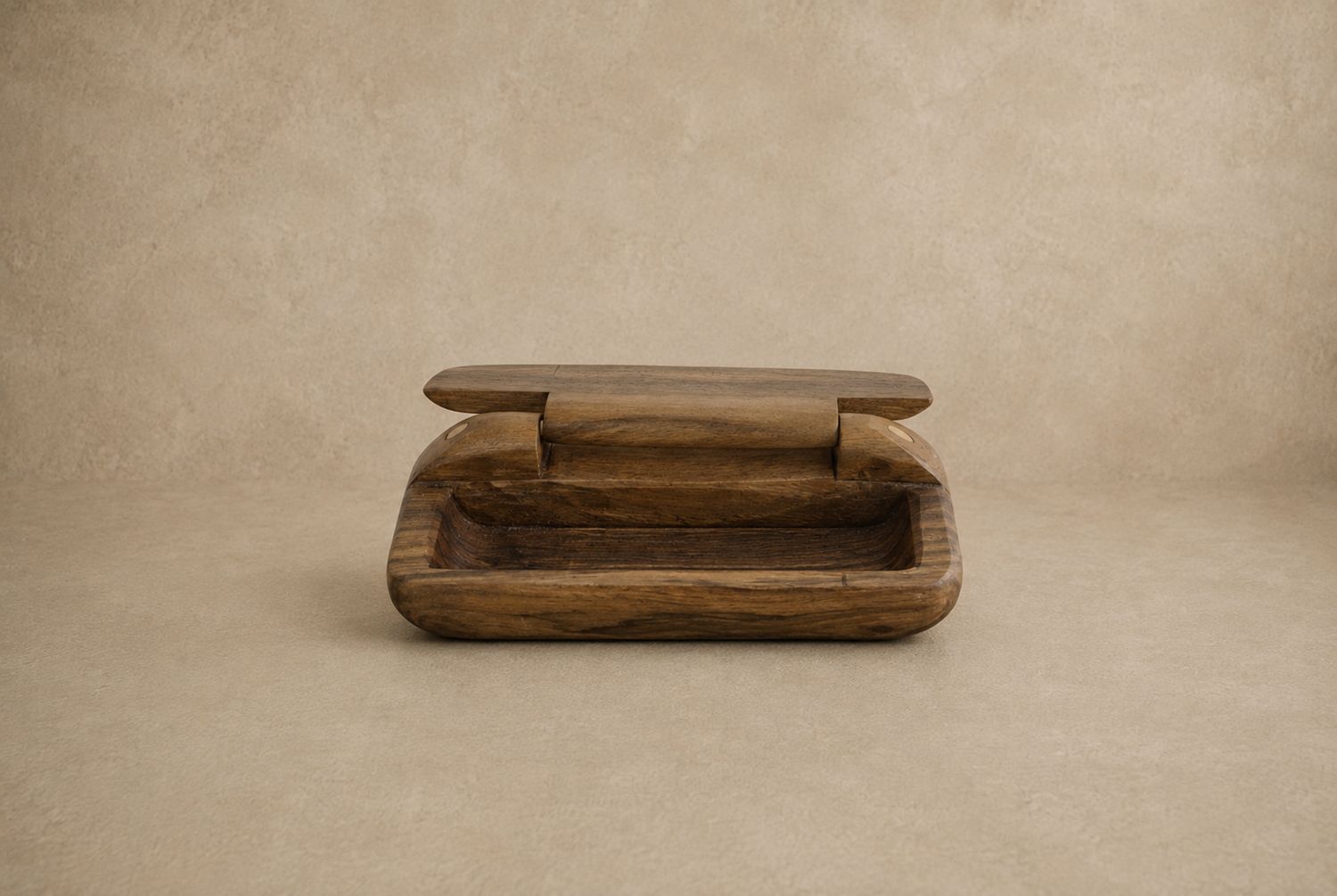 Organic Walnut, Hand-Made Box by LeComple, Bordeaux Region (C)