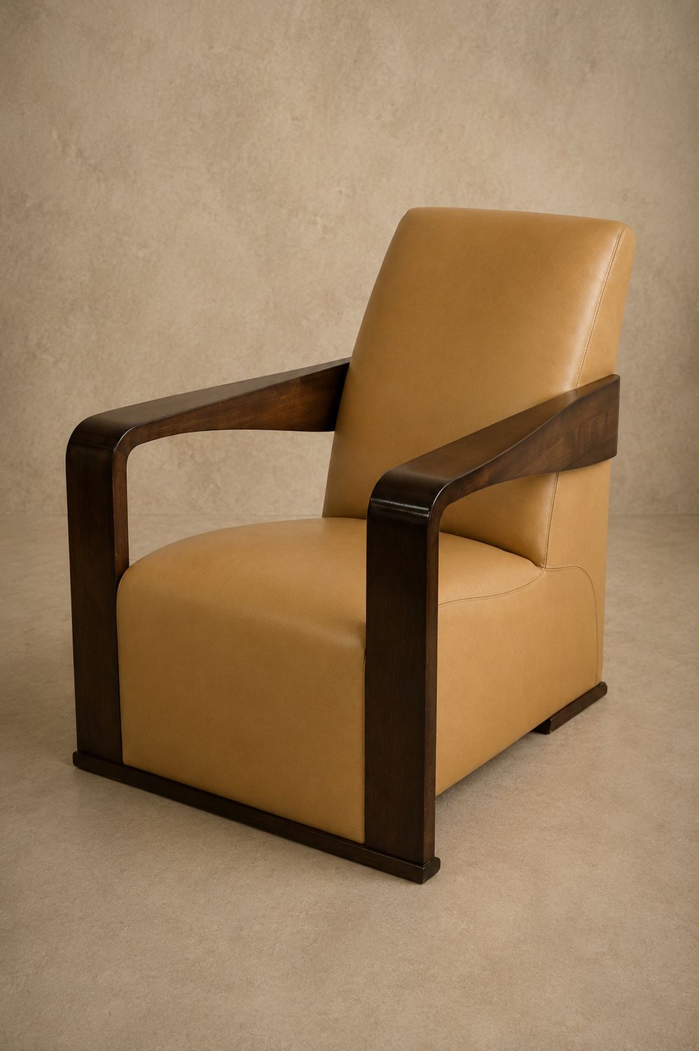 Pair of 1980's Art Deco Style Armchair by Hughes Chevalier