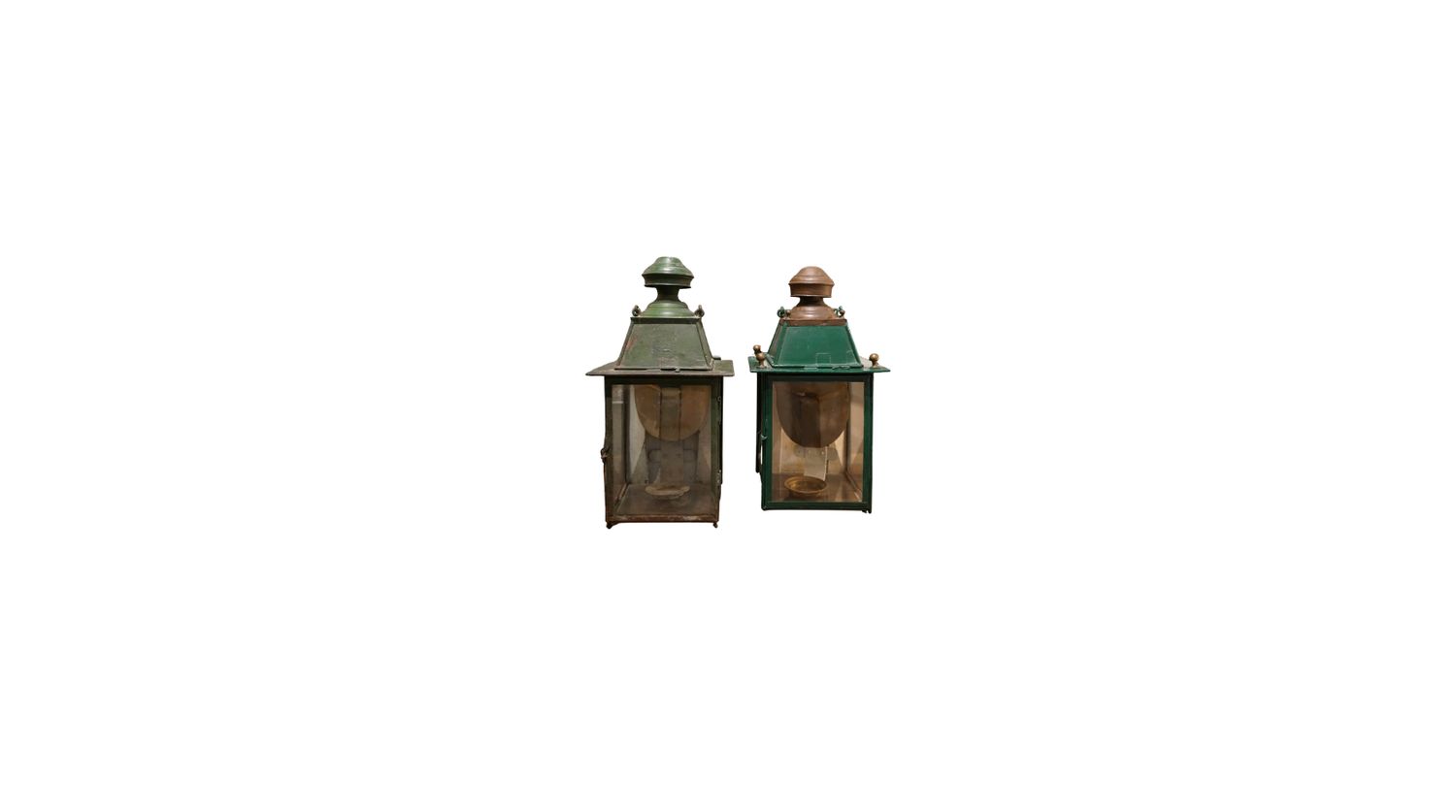 Green and Copper Wall Lantern