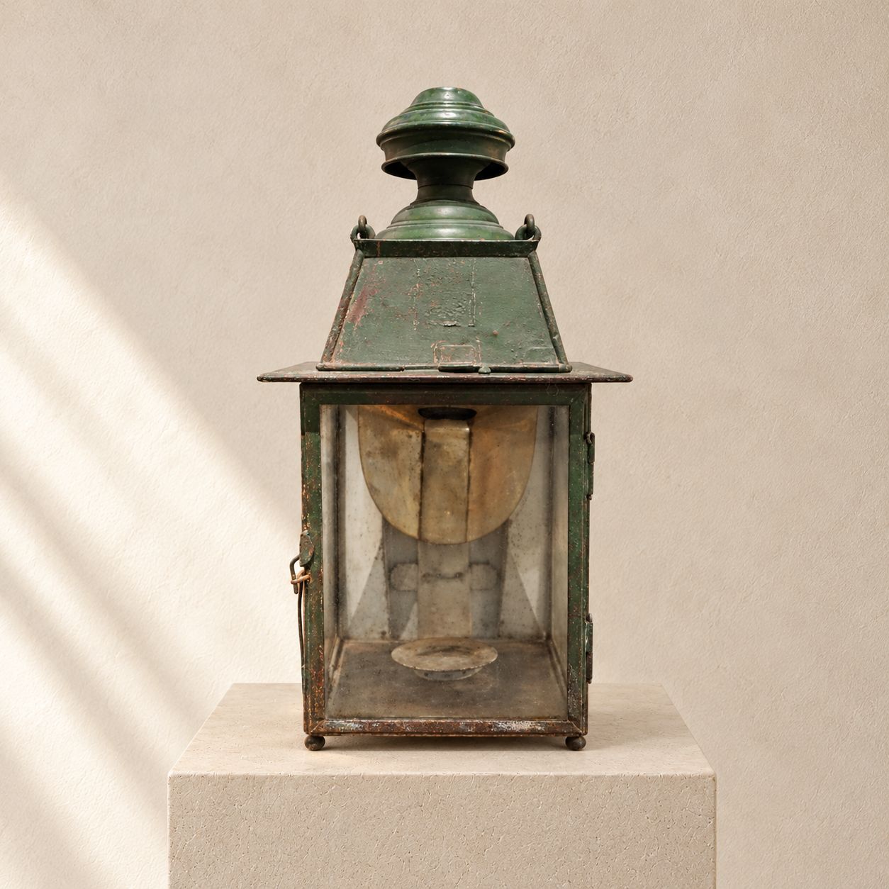 Green and Copper Wall Lantern