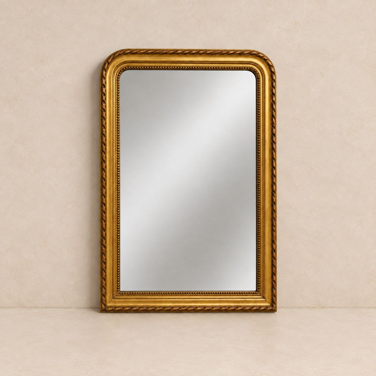 Gold Gilt Louis Philippe Mirror with Mercury Glass