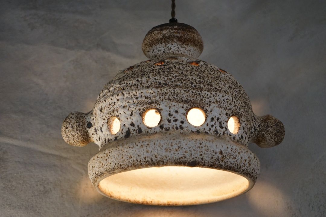Beige Danish Stoneware Pendant