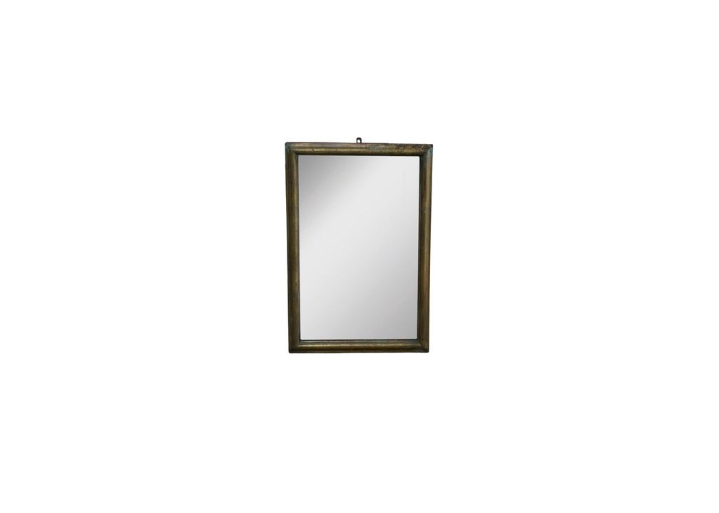 Brass Mirror with Mercury Glass, 19 1/2" x 29 1/2"