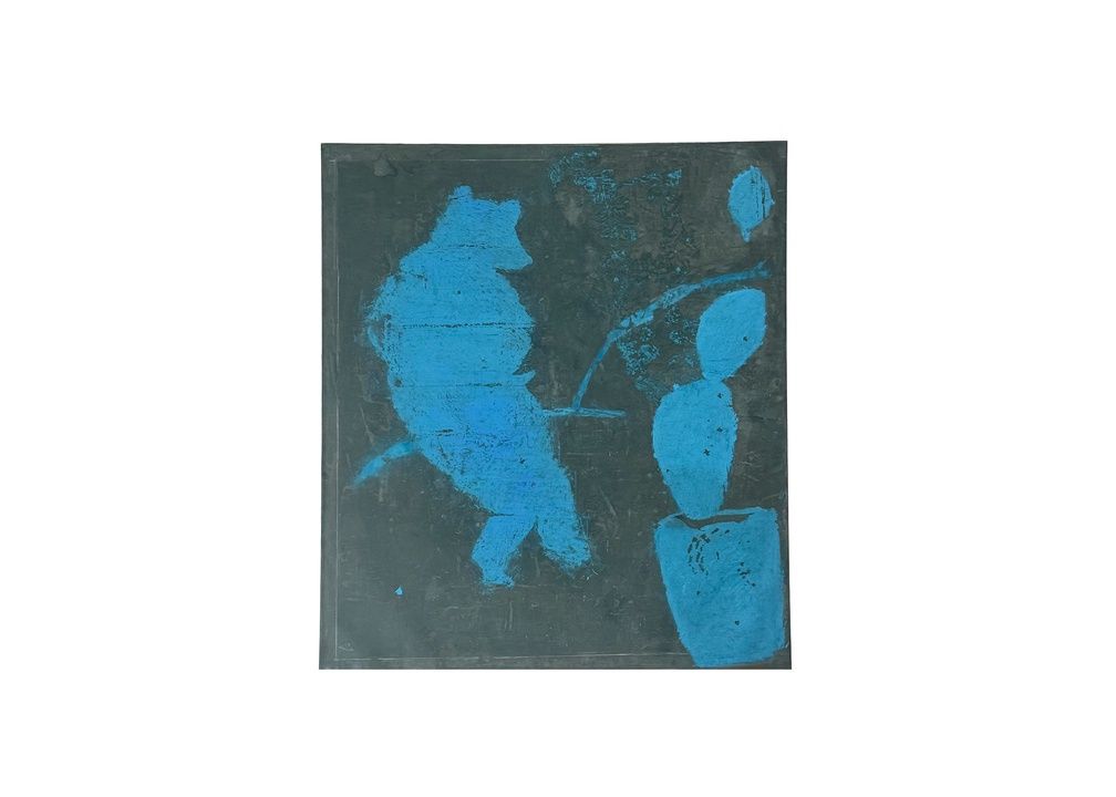 "Blue Bear" Art by Todd Mossman, 52' x 60"