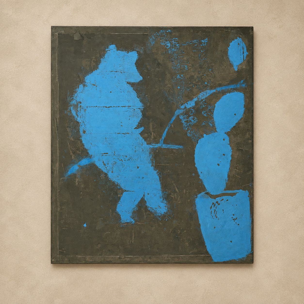 "Blue Bear" Art by Todd Mossman