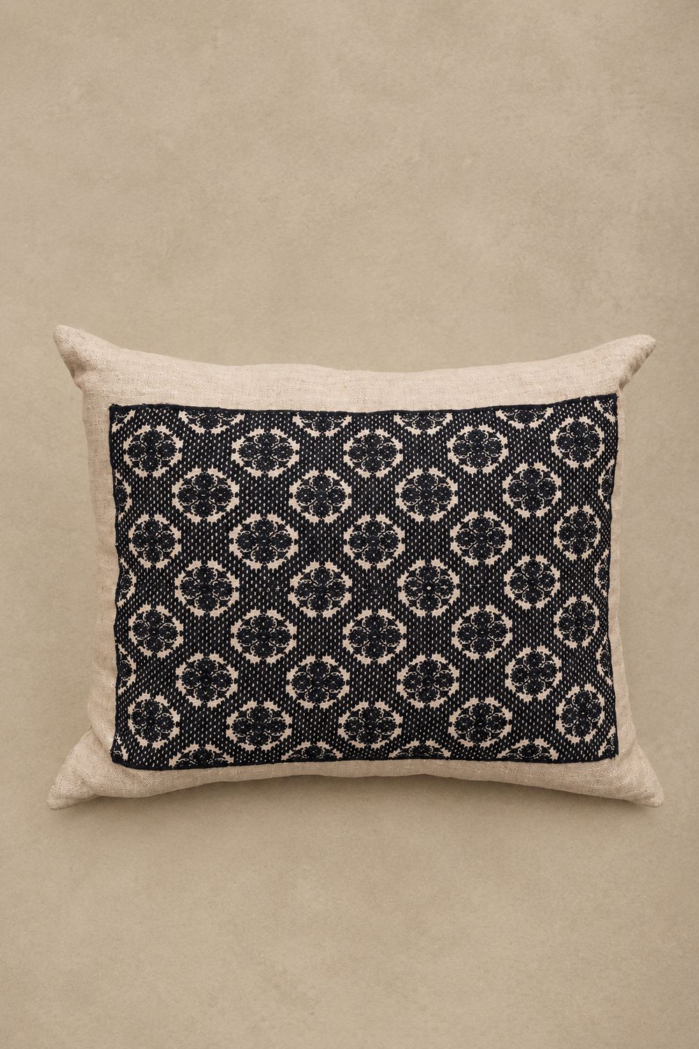 Antique Fez Embroidered Cushion, 19th Century, 18" x 22"