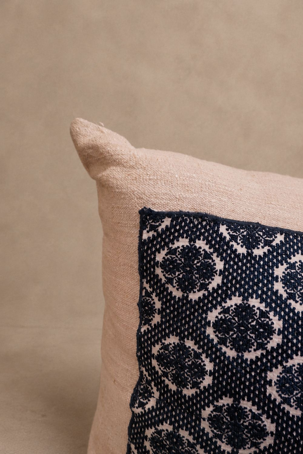 Antique Fez Embroidered Cushion, 19th Century