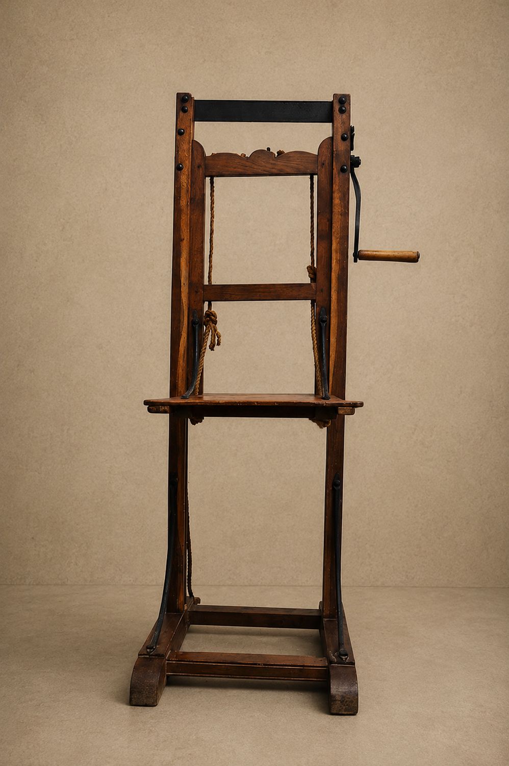 Rare Antique Artist's Sculpting Stand with Adjustable Platform, France, 18th Century