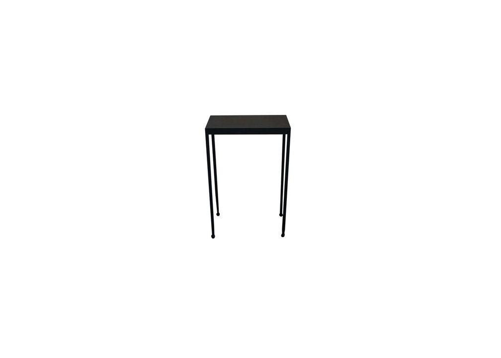 Hand Forged Iron Side Table with Ball Feet