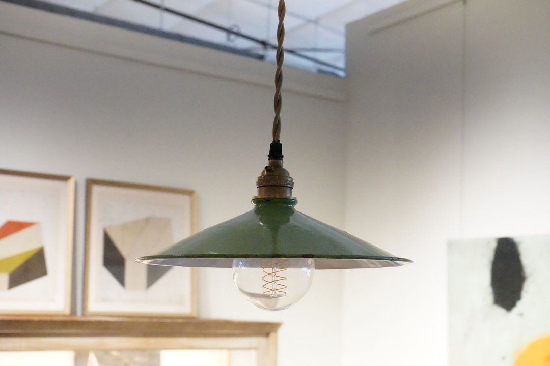 Vintage Green Shade Pendant