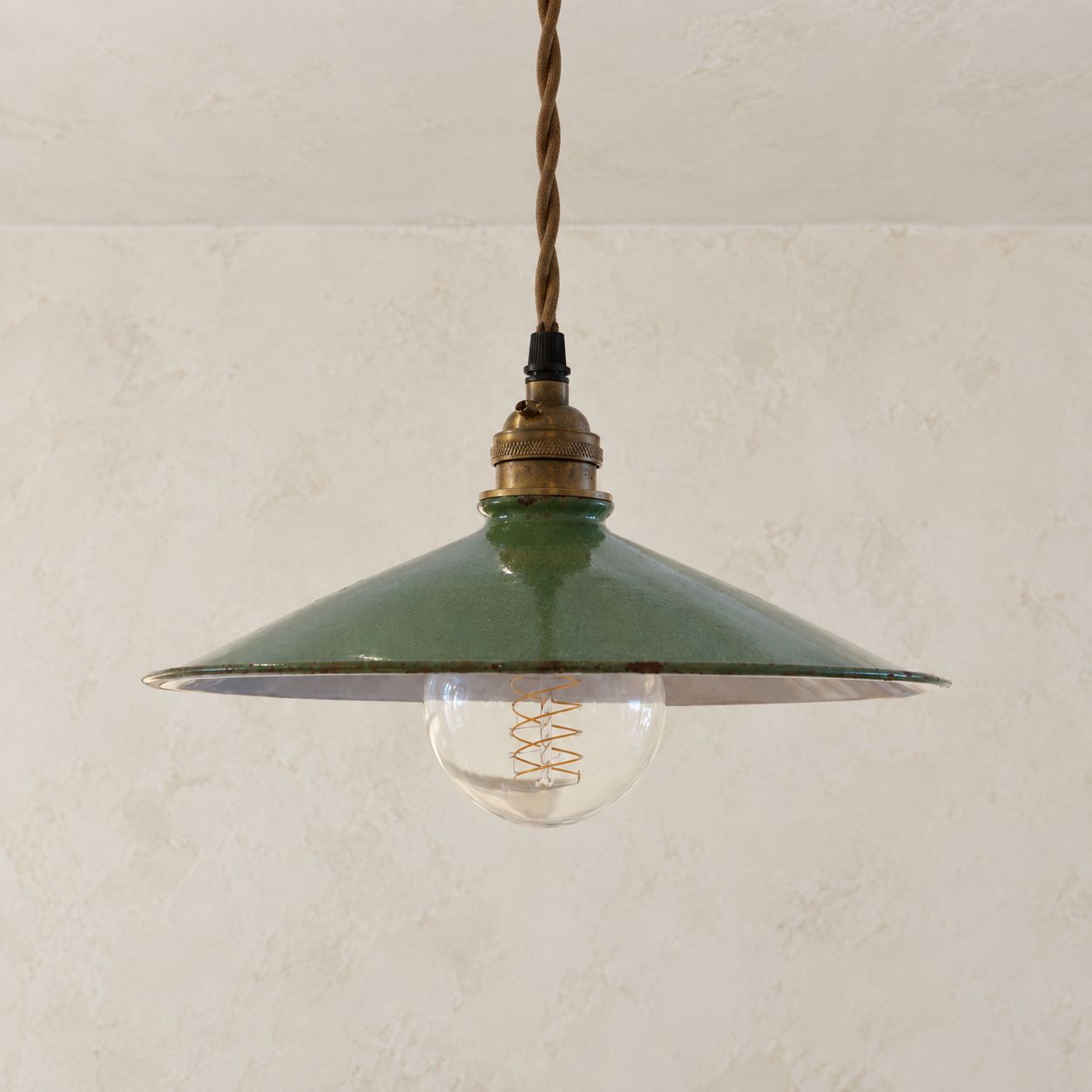 Vintage Green Shade Pendant