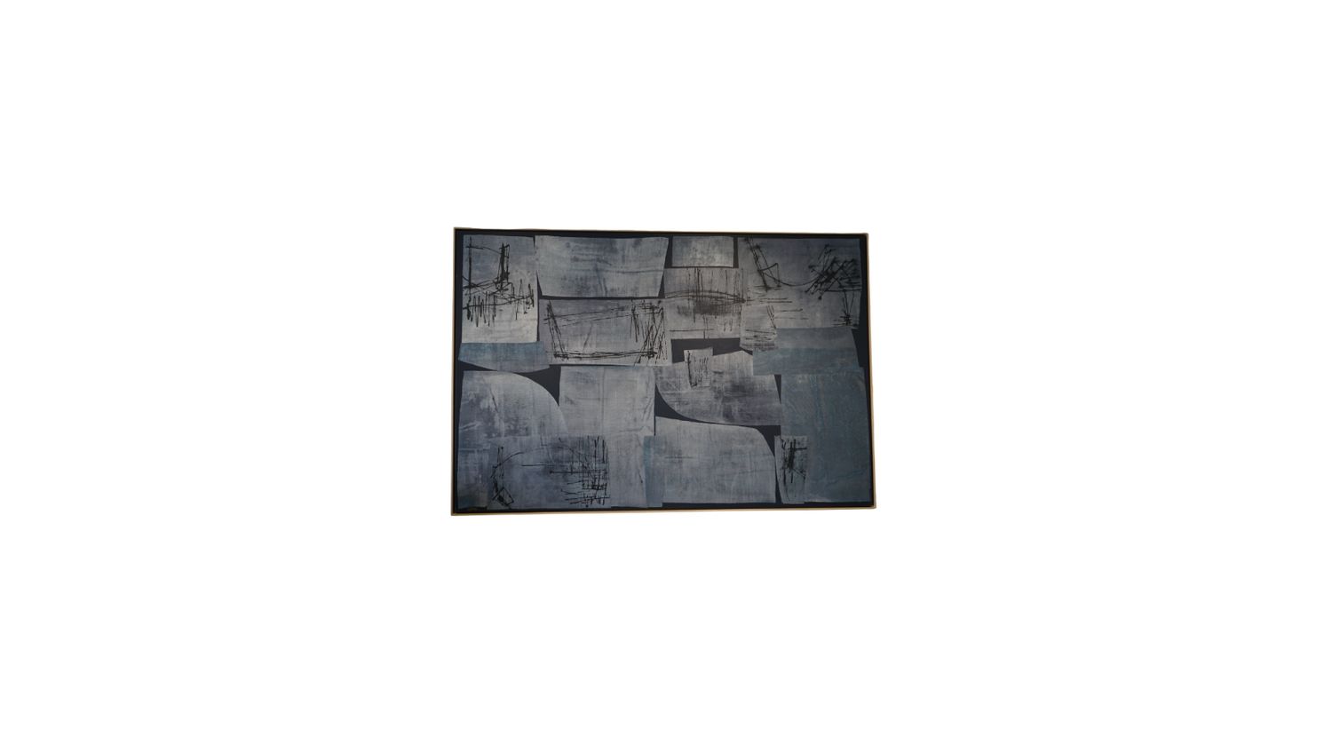 "Blueprint No. 1" Abstract Art by Jennifer Gibbs, 72 x 48