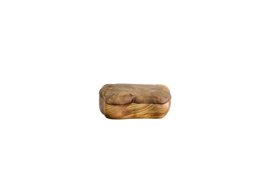 Organic Walnut, Hand-Made Box by LeComple, Bordeaux Region (A)