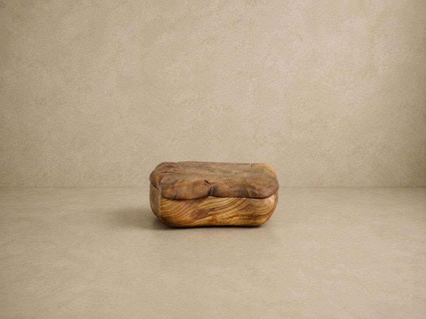 Organic Walnut, Hand-Made Box by LeComple, Bordeaux Region (A)