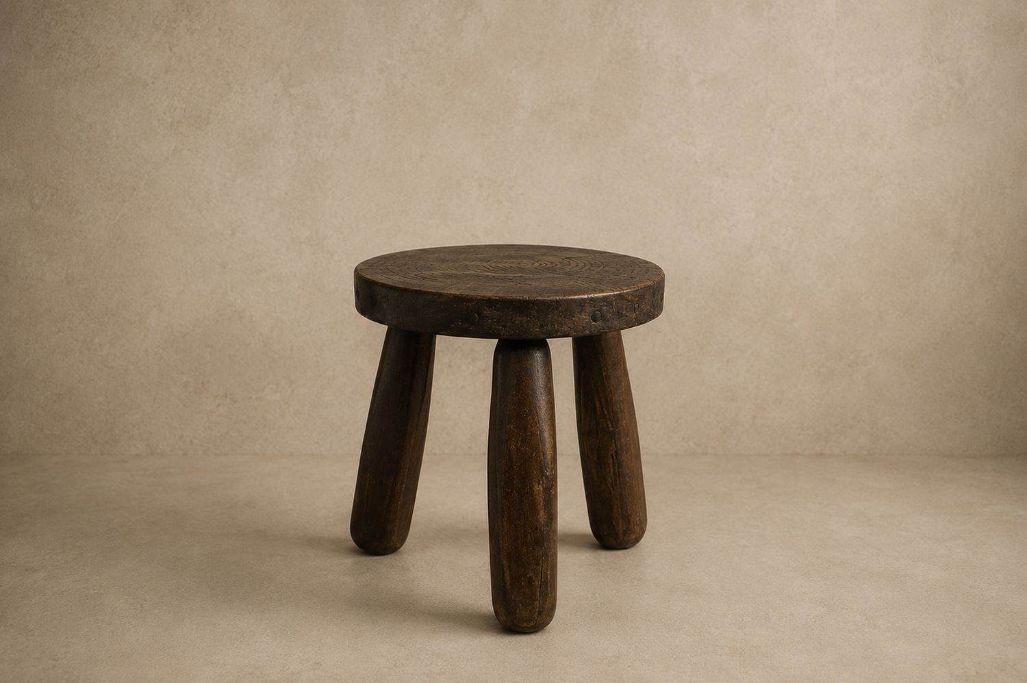 Primitive Oak Stool