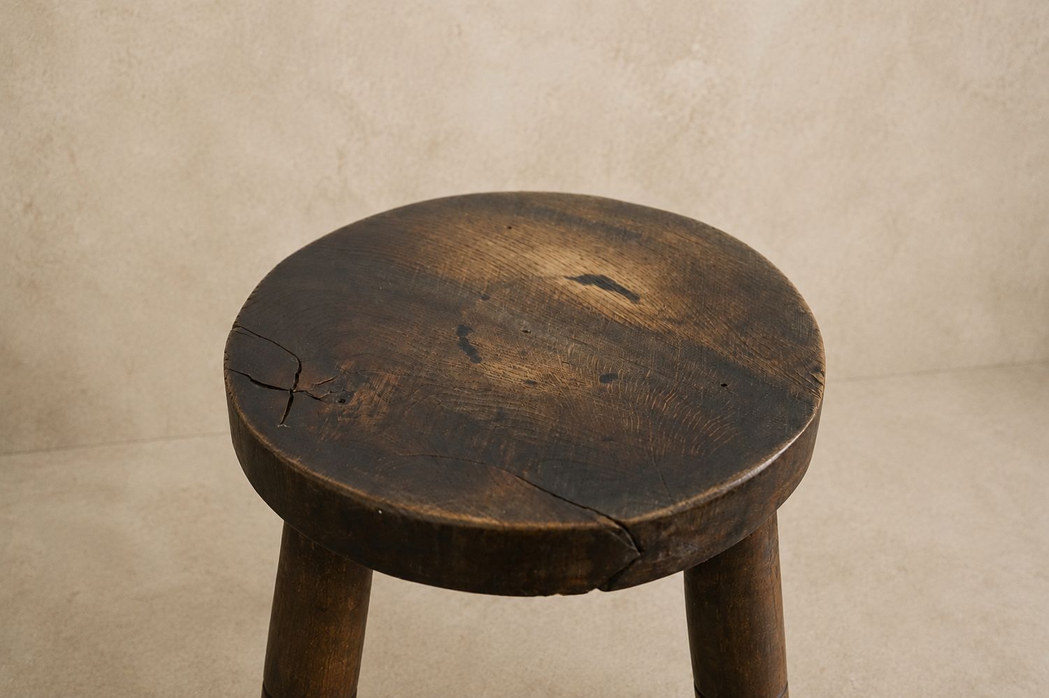 Primitive Oak Stool