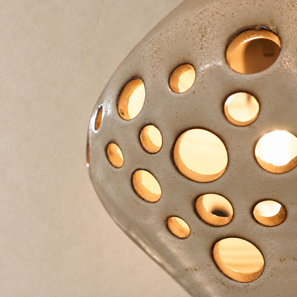 White Danish Stoneware Pendant