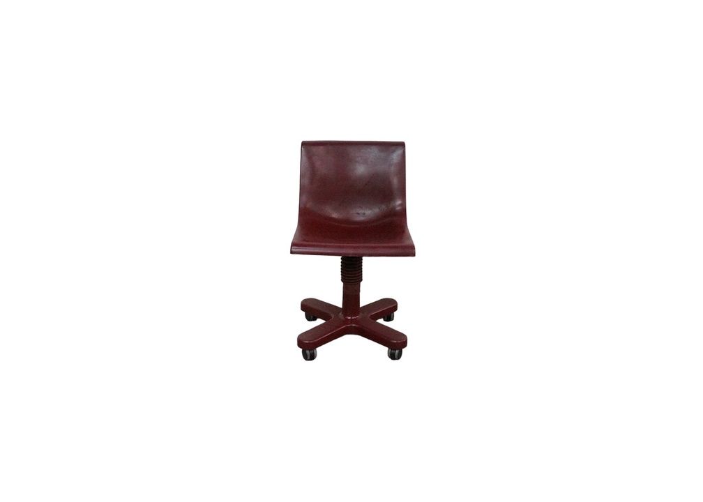 Moulded Acrylic Red Desk Chair