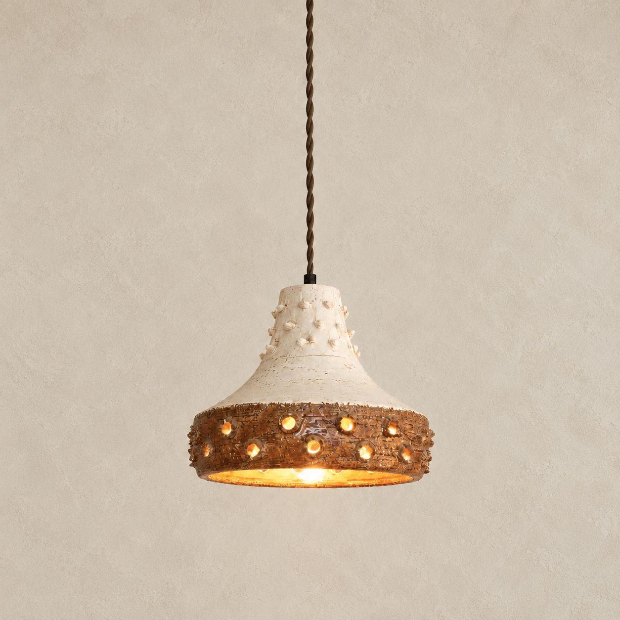 Mid-Century Ceramic Pendant