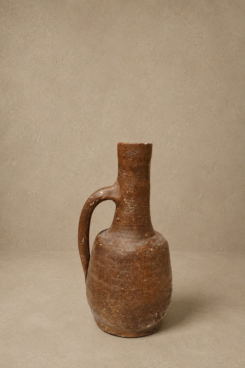 Long Neck Terracotta Vase