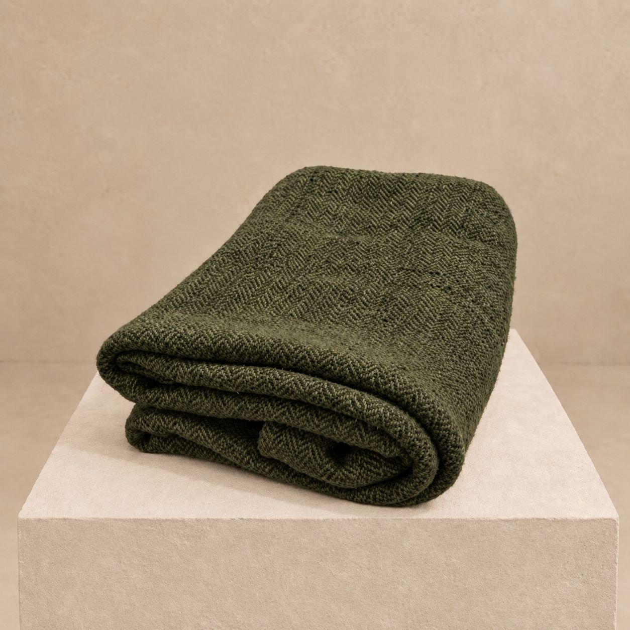 Green Vintage Linen Cloth