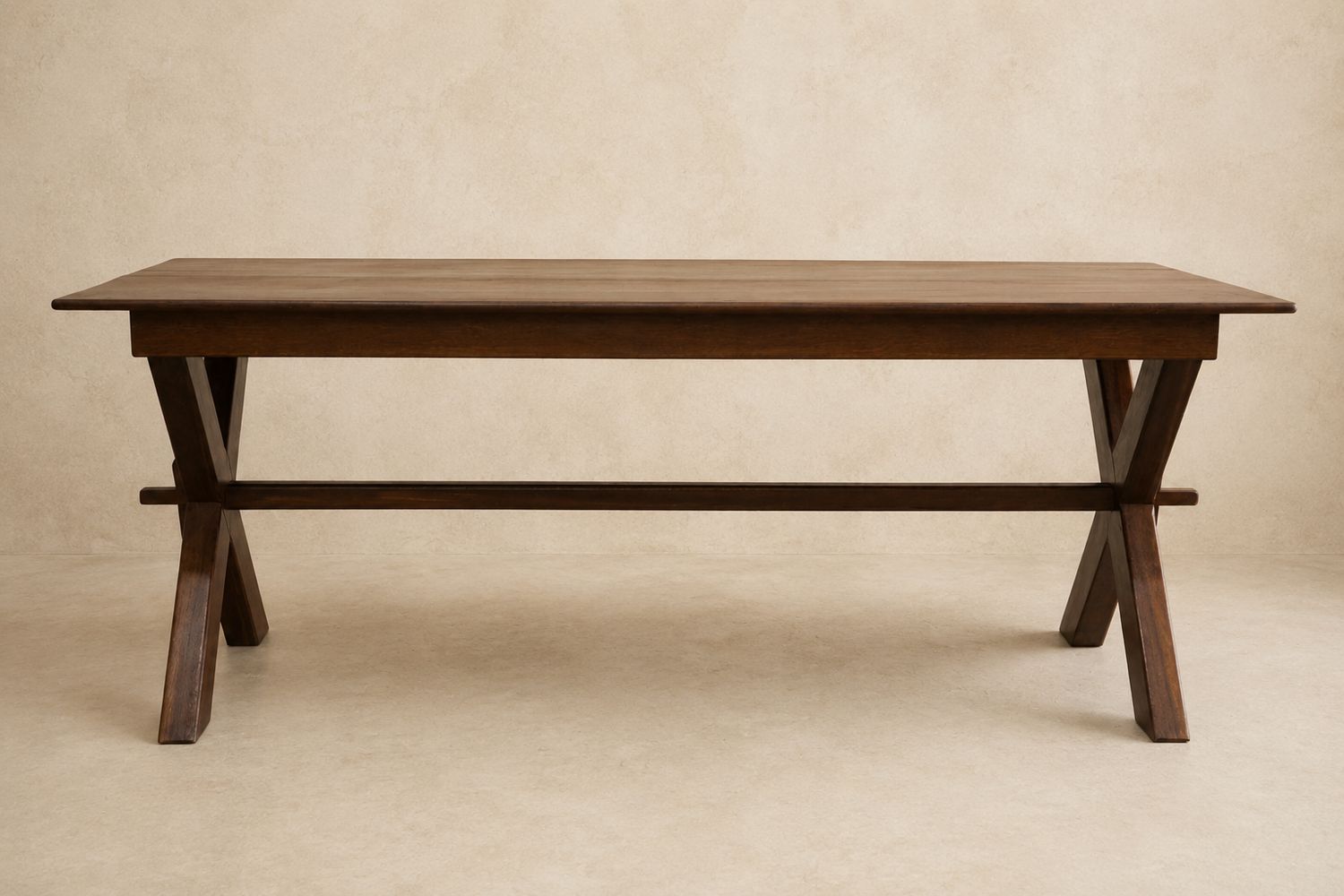Wood Trestle Dining Table by I.M. Soares LTDA, Made in Brazil