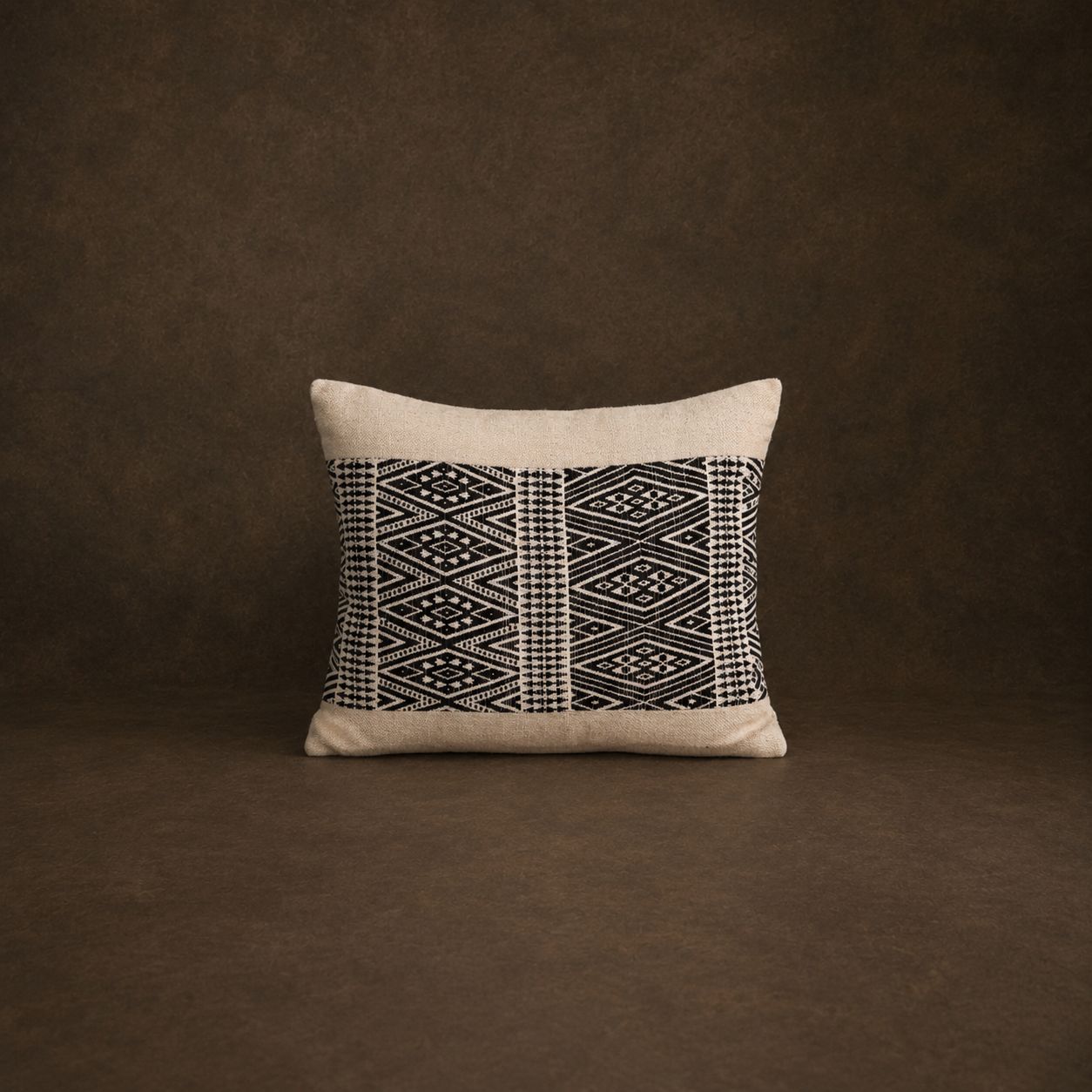 Vintage Myahmar Hand-Woven Cotton Pillow
