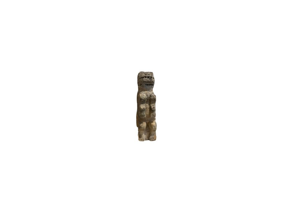 16th Century Stone Gargoyle Statue from Chateau in Montpellier, France, 7 1/2" x 8" x 28"